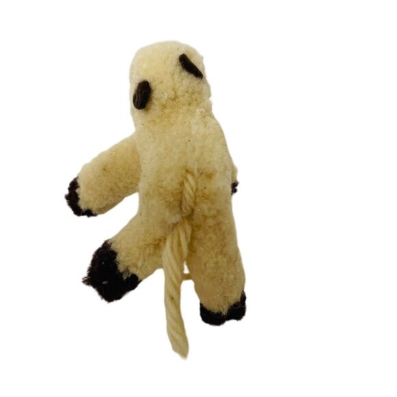 Vintage Wool Plush Lamb Handmade 2 1/2" - Picture 3 of 4